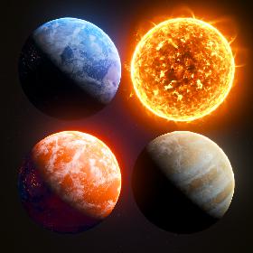 3D model Planets